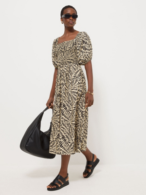 sachin and babi light blue dress Midi Balloon Sleeve Dress