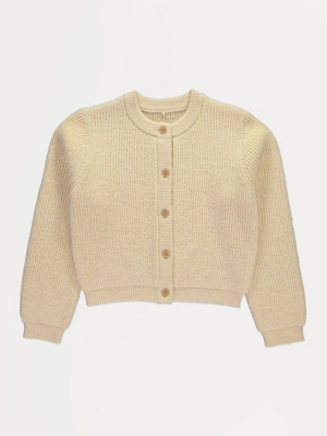 Petit Cardigan American Girl Taille S – Velours Noir, Manches Longues