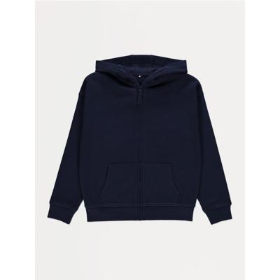 George Navy Girls Zip Up Hoodie