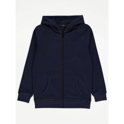 George Navy Zip Up Hoodie