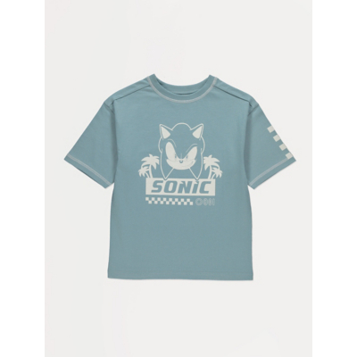 George Sonic The Hedgehog Blue Short Sleeve T-shirt