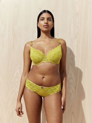 Entice Olive Green Lace T-shirt Bra