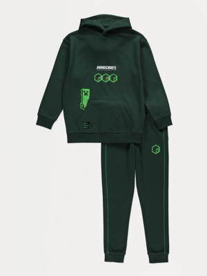 Minecraft Bottle Green Hoodie and Joggers Set