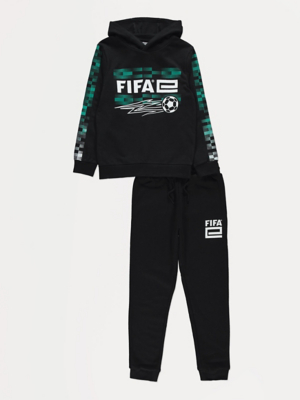 Black FIFAe Hoodie and Joggers Set