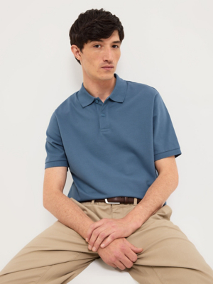 Teal Regular Fit Short Sleeve Polo Top