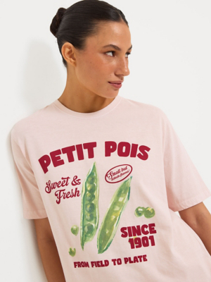 Pink Petis Pois Graphic T Shirt | Women | George at ASDA