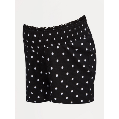 George Maternity Polka Dot Shirred Waist Shorts - Multi