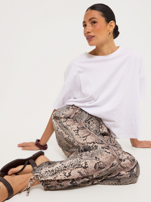 Snake Print Balloon Trousers | Women | George at ASDA