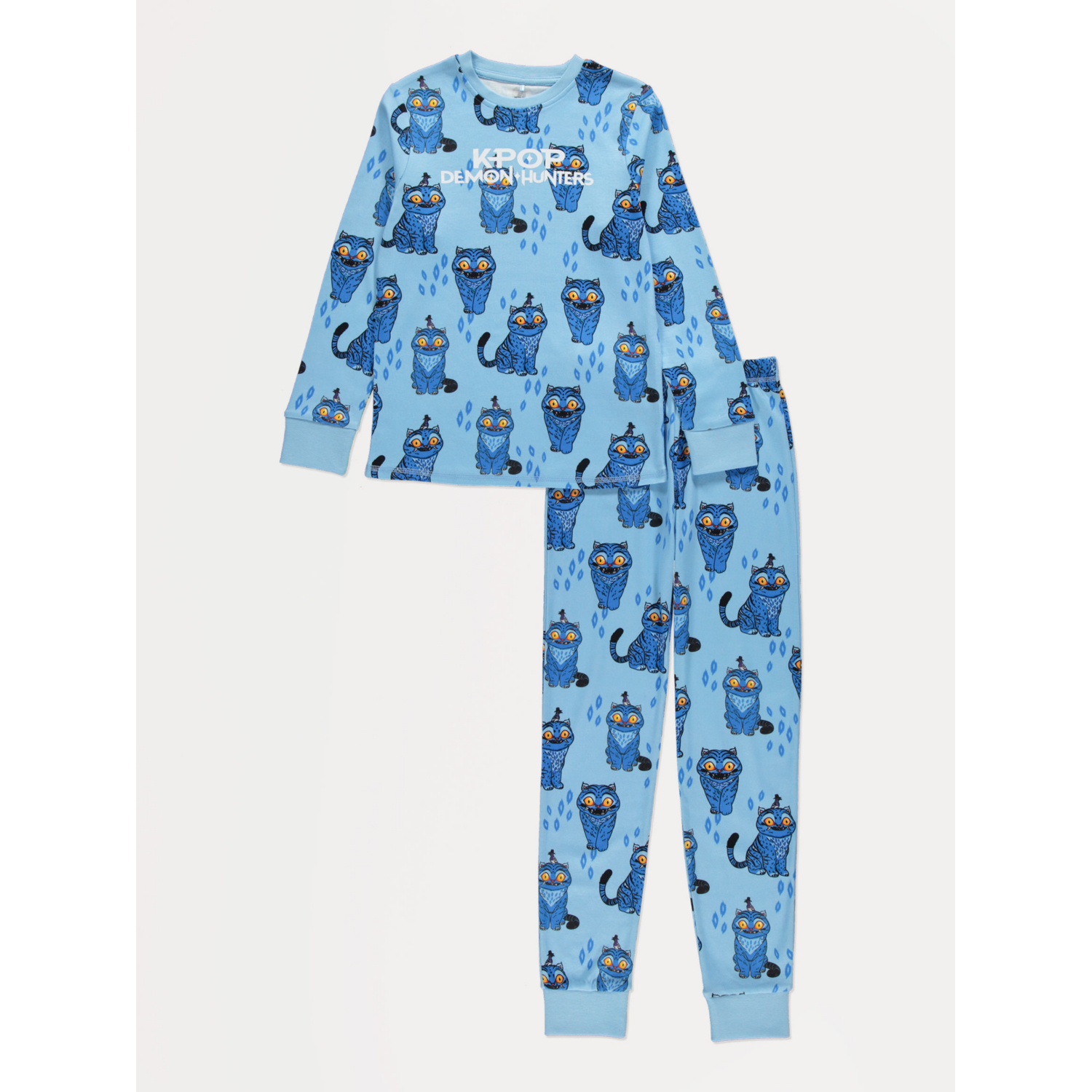 George Girls Blue K-Pop Demon Hunters Derpy Pyjamas