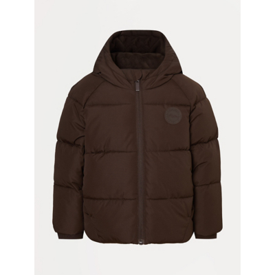 George Chocolate Explore The Outdoors Badged Padded Coat - Chocolate Brown
