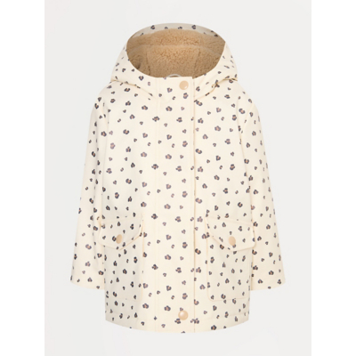 George Cream Leopard Print Fisherman Jacket