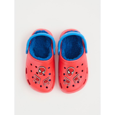 George Marvel Spider-Man Red Fleece Lined Clogs
