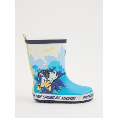 George Sonic the Hedgehog Wellington Boots - Blue