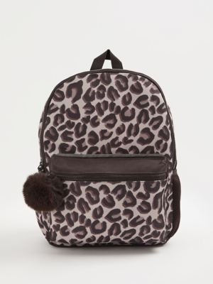 asos mini suede leopard print backpack Black Leather offering a hands leather backpack for woman leopard