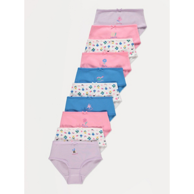 George Floral Day of the Week Briefs 10 Pack - Multi