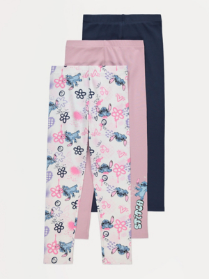 Disney Stitch Splatter Leggings 3 Pack