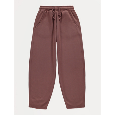 George Chocolate Brown Barrel Leg Joggers