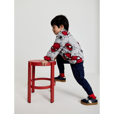 George Marvel Spider-man Grey Fleece Jacket