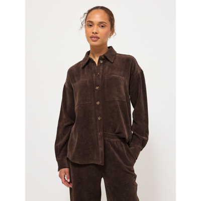 George Chocolate Brown Corduroy Shirt