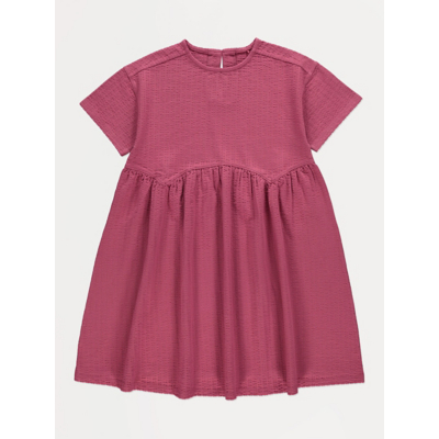 George Dark Pink Seersucker Jersey Dress