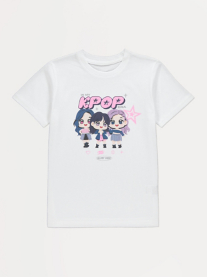 K-Pop Demon Hunters Huntrix Acid Wash T-shirt | Kids | George at ASDA