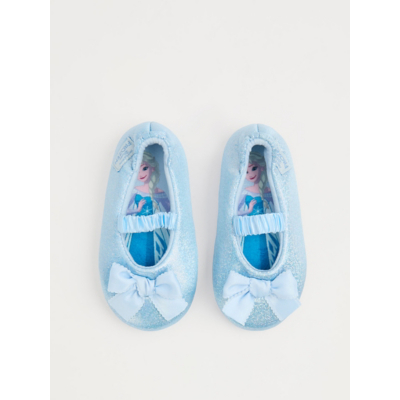 George Disney Frozen Elsa Blue Glitter Slipper Sock