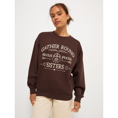 George Disney Hocus Pocus Brown Sweatshirt - Chocolate Brown