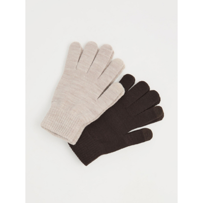 George Neutral Magic Gloves 2 Pack - Chocolate Brown