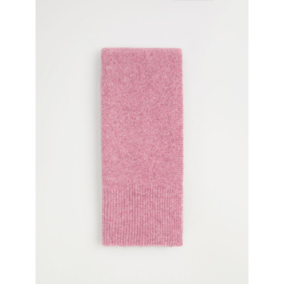 George Tickled Pink Ribbed Trim Scarf with Wool