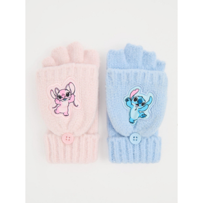 George Disney Lilo and Stitch Knitted Flip Mittens - Multi
