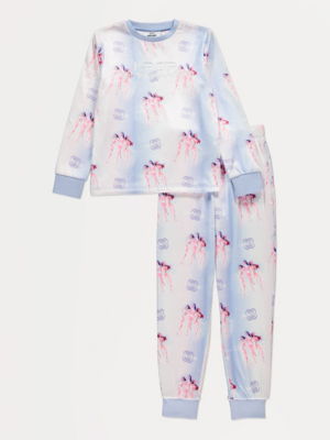 K-Pop Demon Hunters Blue Soft Touch Fleece Pyjamas | Kids | George