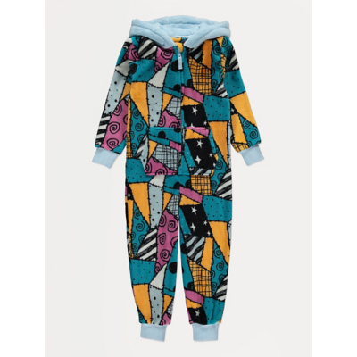 George Nightmare Before Christmas Sally Soft Fleece Onesie - Multi