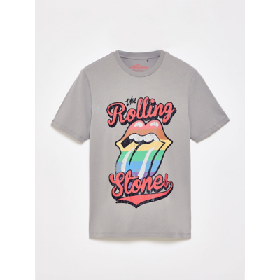 George Pride Unisex The Rolling Stones Grey Pride T-shirt