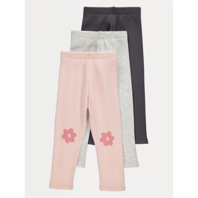 George Fleece Lined Leggings 3 Pack - Multi