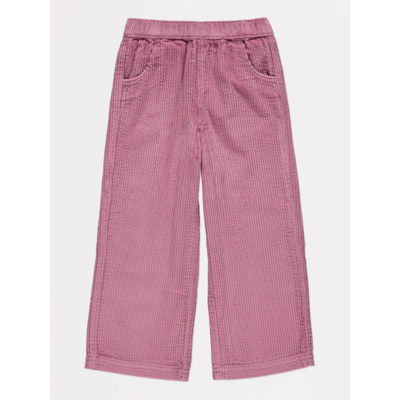 George Pink Wide Leg Corduroy Trousers
