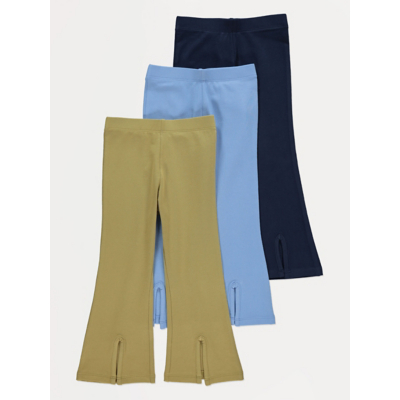 George Split Flare Leggings 3 Pack - Multi