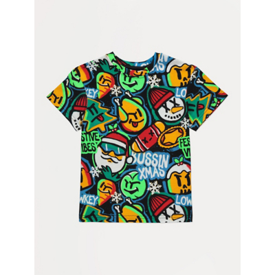 George Christmas Graffiti Graphic T-Shirt - Multi
