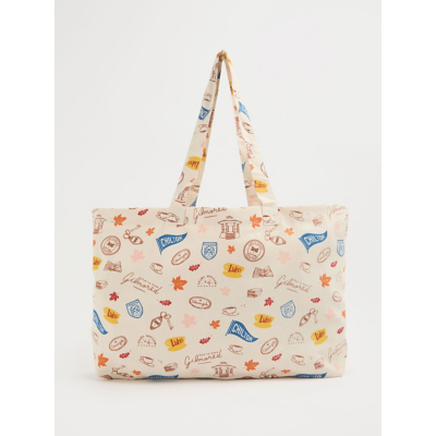 George Gilmore Girls Cream Canvas Tote Bag - Neutral