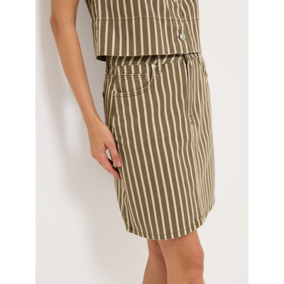 George Khaki Stripe Denim Co Ord Mini Skirt