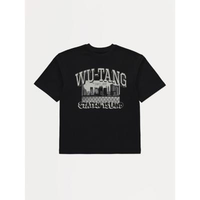 George Wu-Tang Staten Island Back Graphic T-Shirt - Black