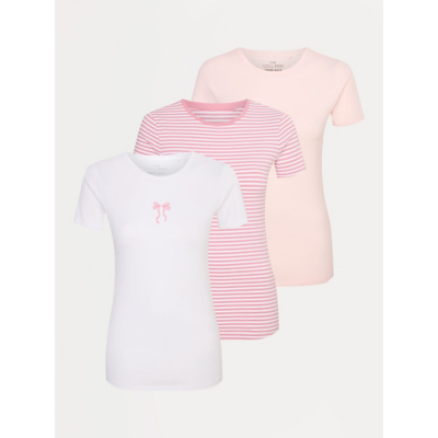 George Tickled Pink Crew Neck T-Shirts 3 Pack