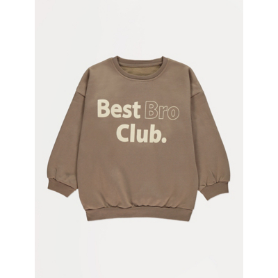 George Mocha Best Bro Club Sweatshirt - Chocolate Brown