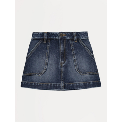 George Blue Denim Skirt - Mid Wash