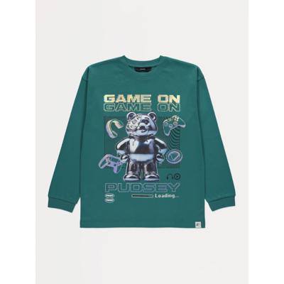 George Children In Need Pudsey Green Game On Long Sleeve Top