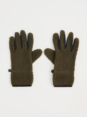 Green Borg Fleece Gloves | Men | George at ASDA