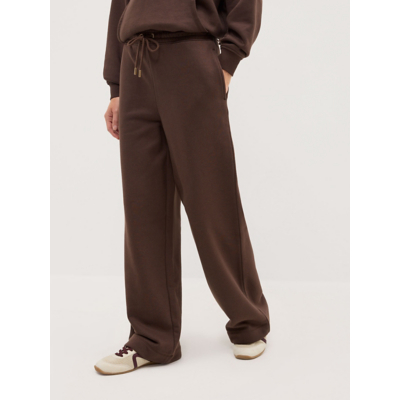 George Brown Wide Leg Joggers - Chocolate Brown
