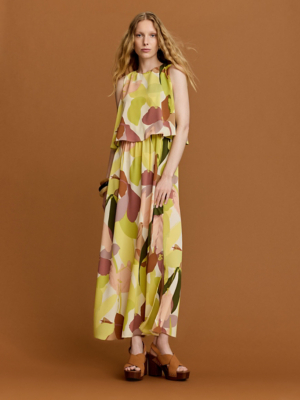 asda green dress Floral Layered Midi | Women Gift for Pastor