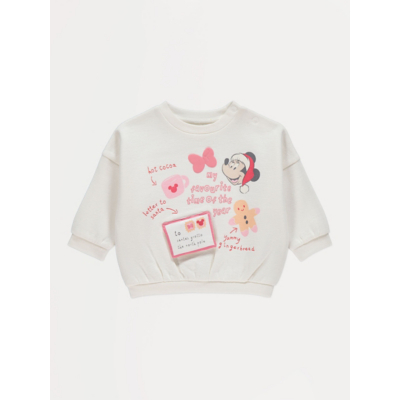 George Christmas Disney Minnie Mouse Cream Sweatshirt