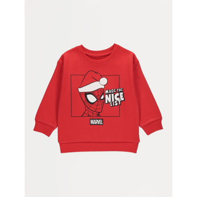 George Christmas Marvel Spider-Man Red Sweatshirt