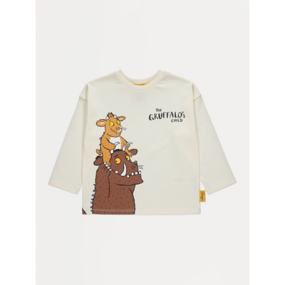 George The Gruffalo's Child Cream Long Sleeve T-Shirt - Multi